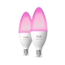 Smart Candle-Shaped LED Bulb - Soft Warm White - 2 Pack — Smart Light Bulb, Philips Hue