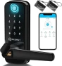 Smart Door Lock with WiFi Gateway, Keyless Entry Door Lock with Handle — Smart Lock, OLUMAT