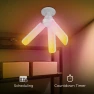 Smart LED Garage Light with RGBW Color Changing Deformable Panels — Smart Light Bulb, Feit Electric