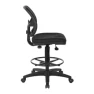 Deluxe Breathable Mesh Back Ergonomic Drafting Chair with Lumbar Support and Adjustable Footring — Smart Chairs, Office Star