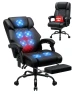 Massage Office Chair with Heat, 7 Points Vibration, Ergonomic Executive Chair with Footrest — Massage Chairs, HOFFREE