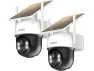 Outdoor Security Camera with Fixed Solar Panel — Security Camera, AOSU