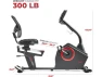 Smart Recumbent Exercise Bike — Connected Equipment, Sunny Health & Fitness
