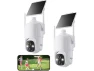 Wireless Outdoor Security Camera, 2K, 360° Pan/Tilt, 2 Pack — Security Camera, DZEES
