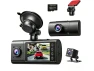 3-Channel Dash Camera with 2.5K Front Camera and IR Night Vision — Dash Cam, Xelite