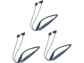 Bluetooth Neckband Earbuds, Blue, 3-Pack — Wireless Earbuds, Trisvision