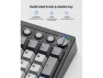 Wireless Mechanical Keyboard, 100% Full Size, 104 Keys, Carbon Black — Bluetooth Keyboard, SUNIVISION
