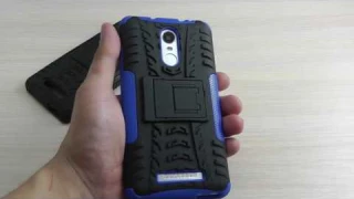 ОБЗОР: Комбинированный Противоударный Чехол-Накладка для Xiaomi Redmi Note 3 с Подставкой