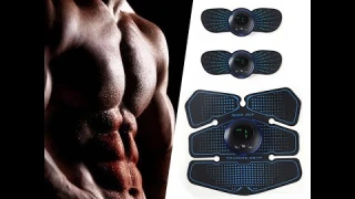 EMS Wireless Muscle Stimulator Trainer Usb Chargeable Massager Electric Abdominal Muscle Trainer