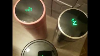 термос термокружка с сенсорным лед дисплеем