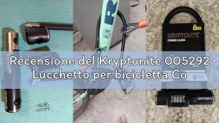 Recensione del Kryptonite 005292 Lucchetto per bicicletta Combo U, nero, 10,2 x 20,3 cm