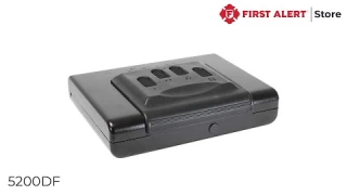First Alert Portable Handgun or Pistol Safe, CA DOJ Approved - (5200DF)