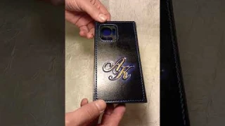 Чехол - книжка для смартфона Infinix Note 12 Vip. Изделия из кожи. СКСтиль. Видео обзор: "Чужой".
