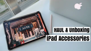iPad Pro accessories unboxing & haul | Paper Like iPad screen protector application