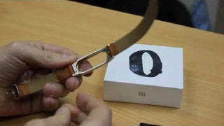 Обзор! Кожаный ремешок для Xiaomi Mi Band 2 Leather