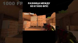 Разница Между 60 ФПС И 1000 ФПС #shorts #standoff #standoff2 #fps