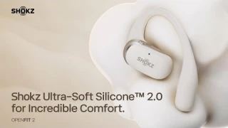 Shokz OpenFit 2｜Ultra-Soft Silicone™ 2.0