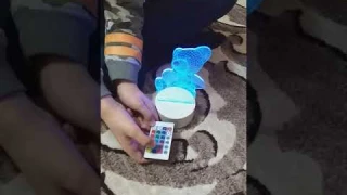 3д ночник.Обзор 3D ночника.Классный ночник.