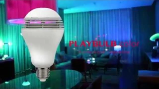 Bluetooth LED лампа с колонкой, управление через смартфон, обзор