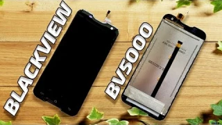 ЖК-дисплей и сенсорный экран или тачскрин (touch screen) для смартфона BlackView BV5000. Aliexpress