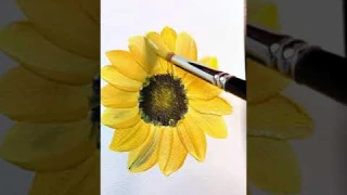 how to paint sunflower easy technique one stroke painting