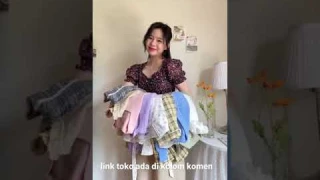 RACUN BAJU KOREA CUTE CHECK