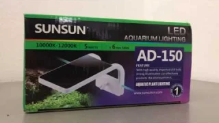 Обзор LED Светильник для аквариума Sunsun AD 150, 5 Вт
