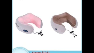 U образная массажная подушка, разминающая подушка для шеи, дорожная автомобильная шейная позвонка,