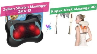 Zyllion vs KppeX: 3D vs 4D Neck Massagers 💆‍♀️ Shiatsu Pillow Review
