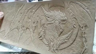 Тиснение на коже растительного дубления.  Кошелёк. #Тиснение #ручнаяработа