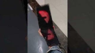 Truck RGB Devil's Eyes LED flexible display screen panel car led message display board APP control