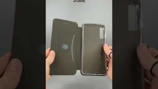 Чехол книжка для Samsung Galaxy A7 (2018) (бордовый) - Мобильные Штучки.