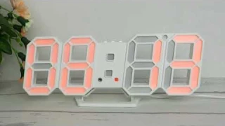 Светодиодные современные 3D цифровые часы с будильником