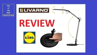 Livarno LUX LED Desk Lamp REVIEW TEST (Lidl 3000K 4300K 6300K 9W 460 lm)