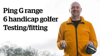 Ping G range club fitting: 6 handicap
