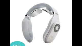 SKG Neck Massager Remote Control Hot Compress EMS Electric Pulse Smart Neck Massager Cervical Pain