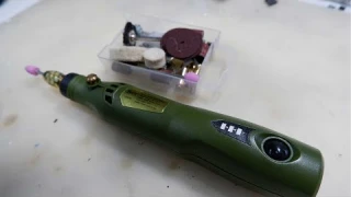 สว่านแกะสลัก DC 3.6 V.  เอามาเจียรเมนบอร์ดที่ไหม้ ลายปริ้นขาด
