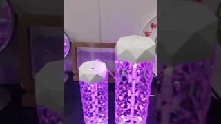 Crystal Lamp Air Humidifier Color Night Light Touch Lamp With Cool Mist Maker Fogger LED Atmosphere