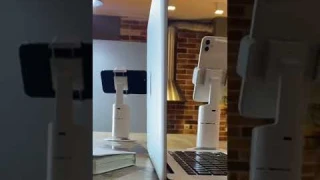 Умный держатель смартфона. Miloni home. Датчик отслеживание лица и тело, поворот в 360 градуса