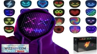 Led Mask with Gesture Sensing Light up mask for Kids Men Women LED Halloween Mask Review