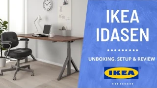 IKEA IDASEN SIT/STAND DESK - UNBOXING, SETUP & REVIEW (FIRST IMPRESSION)