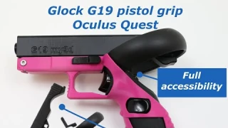Oculus quest pistol grip Glock G19