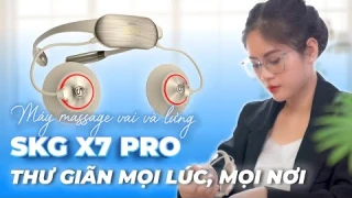 Thư giãn cổ vai lưng với máy massage giác hơi cao cấp đầu tiên tại Việt Nam - SKG X7 Pro