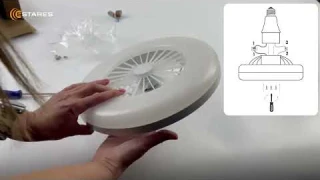 Лампа + Вентилятор FAN LAMP 24W+4W патрон E27, доступное охлаждение летом, плюс экономия света.