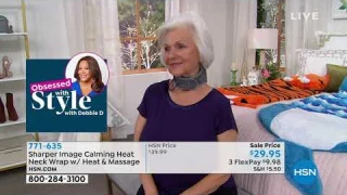 Sharper Image Calming Heat Neck Wrap with Heat   Massage