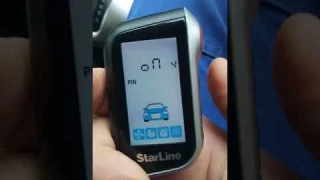 Включение и выключение будильника на брелке Старлайн А93