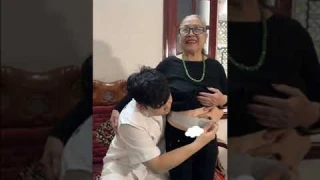 Máy massage lưng W7 đồng hành cùng gia đình ido Long Chun | KATA Technology