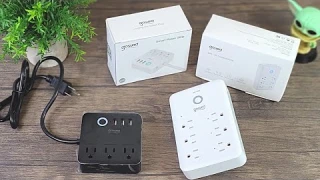 GHome Smart Power Strip and Wall Outlet Extender | Google Assistant & Amazon Alexa!