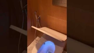 Умный унитаз против датчика движения освещения