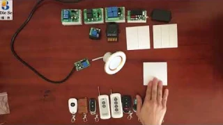 Diese 433 мгц ac85 ~ 220 в релейный 1ch радиочастотный модуль приемника и пульт дистанционного